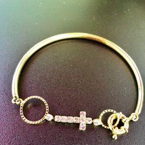 Crystal Cross Bracelet